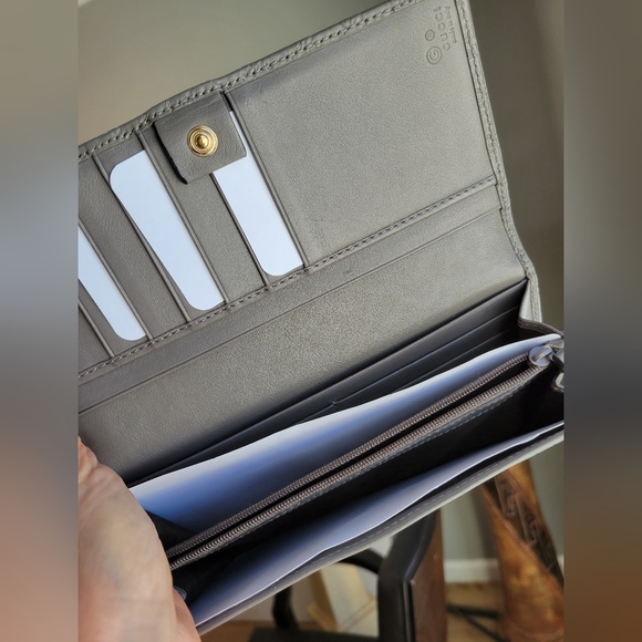 GUCCI Grey Microguccissima Leather Continental Wallet NWOT - Picture 8 of 12